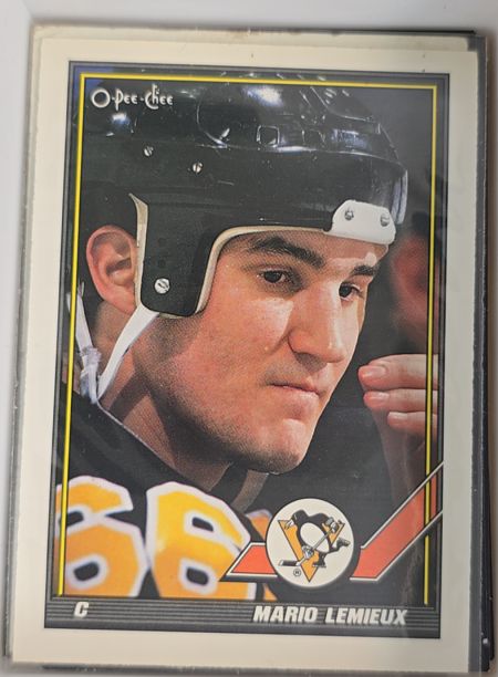 1991-92 O-Pee-Chee #153 Mario Lemieux — front
