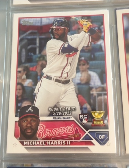 2023 Topps Update Series #US225 Michael Harris II Rookie Debut RC — front
