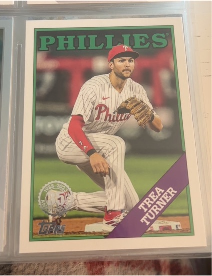 2023 Topps Update #88US-1 Trea Turner Philadelphia Phillies — front
