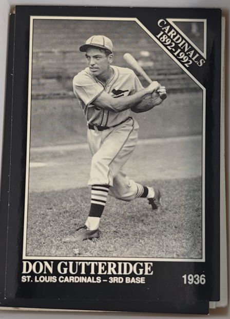 1992 Conlon Collection #636 Don Gutteridge — front