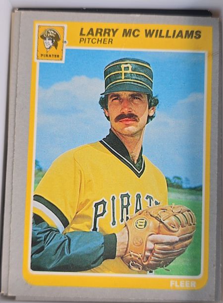 1985 Fleer #470 Larry McWilliams — front