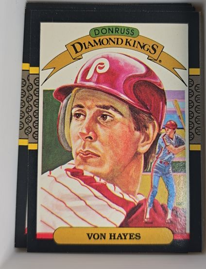 1987 Donruss Diamond Kings #12 Von Hayes — front