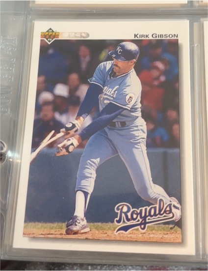 1992 Upper Deck #180 Kirk Gibson — front