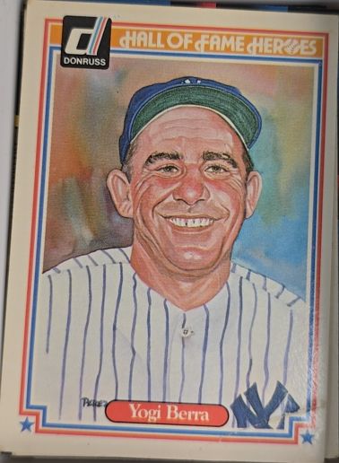 1983 Donruss Hall of Fame Heroes #24 Yogi Berra — front