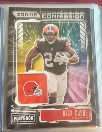 2021 Panini Playbook #ZC-NCH Nick Chubb — front