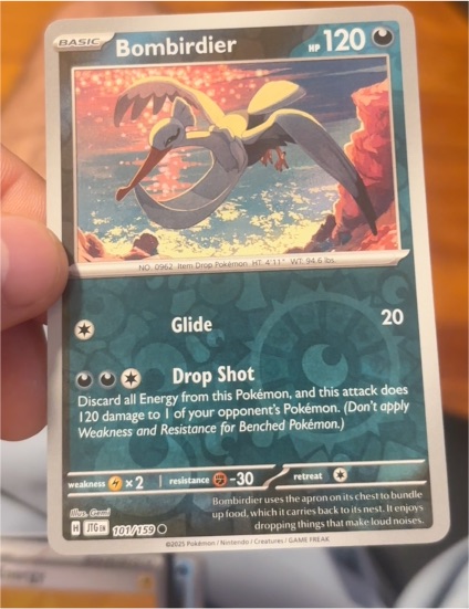 2025 Pokémon Journey Together #101 Bombirdier — front