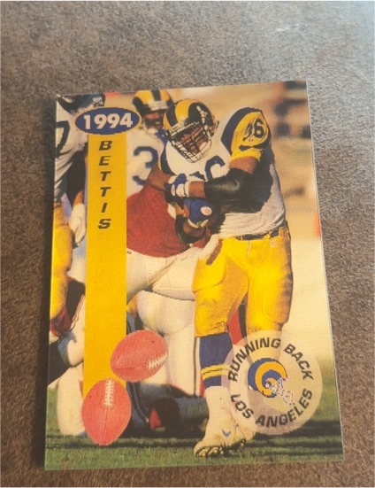 1994 Pinnacle Sportflics #72 Jerome Bettis — front