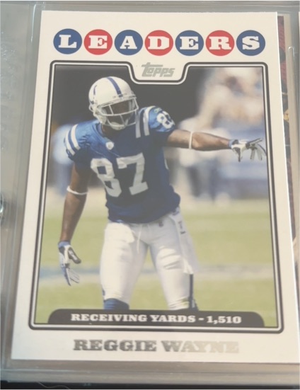 2008 Topps #292 Reggie Wayne — front