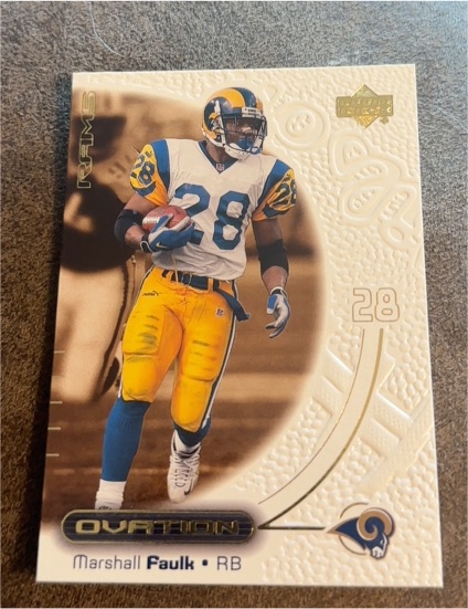 2000 Upper Deck Ovation #47 Marshall Faulk — front