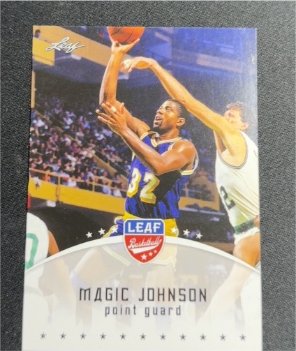 2012-13 Leaf #MJ1 Magic Johnson — front