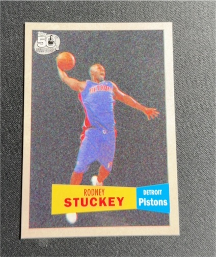 2007-08 Topps 1957-58 Variation #125 Rodney Stuckey — front