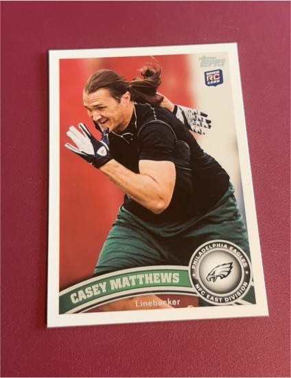 2011 Topps #369 Casey Matthews — front