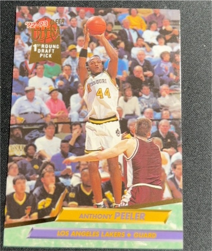 1992-93 Fleer Ultra #196 Anthony Peeler — front