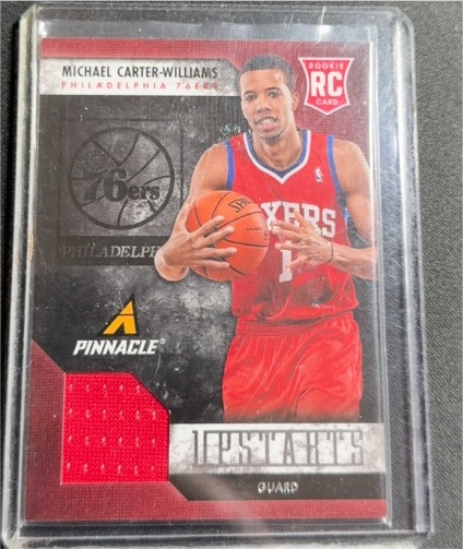 2013-14 Panini Pinnacle Upstarts Jerseys #1 Michael Carter-Williams — front