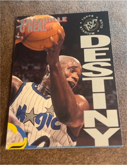1994-95 Topps Stadium Club Destiny #7B Shaquille O'Neal — front