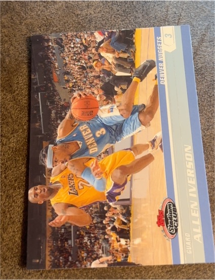 1996 Topps Stadium Club #3 Allen Iverson — front