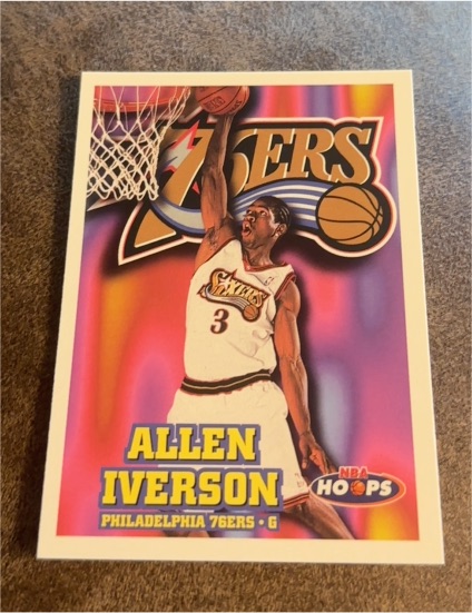 1997-98 NBA Hoops #287 Allen Iverson — front