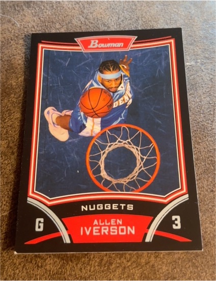 2008-09 Bowman #33 Allen Iverson Denver Nuggets — front