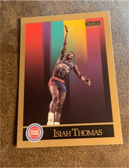 1990-91 SkyBox #93 Isiah Thomas — front