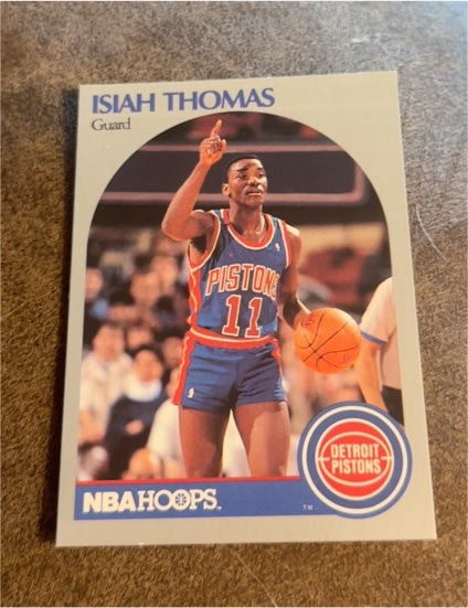 1990 NBA Hoops #111 Isiah Thomas — front