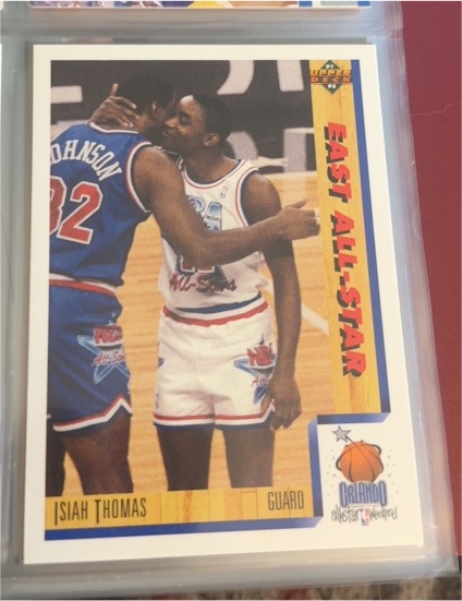 1991-92 Upper Deck #451 Isiah Thomas East All-Star — front
