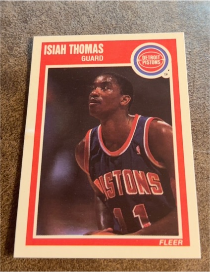 1989-90 Fleer #50 Isiah Thomas — front