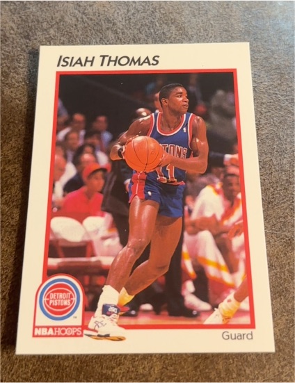 1991 NBA Hoops #13 Isiah Thomas — front