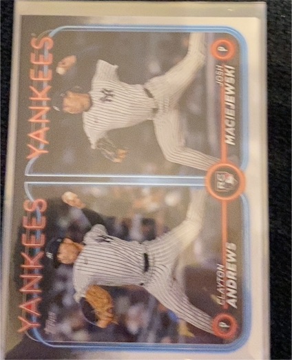 2024 Topps Update #US163 Clayton Andrews / Josh Maciejewski — front