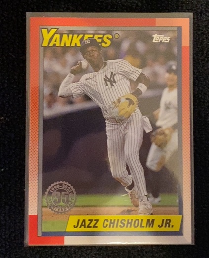 2025 Topps Series 1 - 1990 Topps Baseball #T90-99 Jazz Chisholm Jr. — front