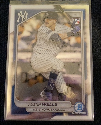 2024 Bowman Chrome #15 Austin Wells — front