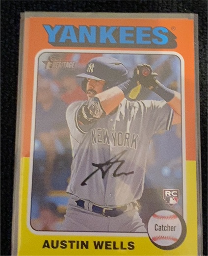2024 Topps Heritage #442 Austin Wells — front
