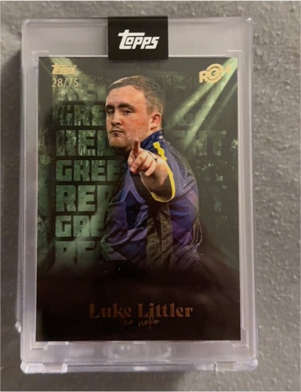 2023 Topps Luke Littler #28/75 — front