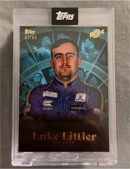 2023 Topps Luke Littler #43/49 — front
