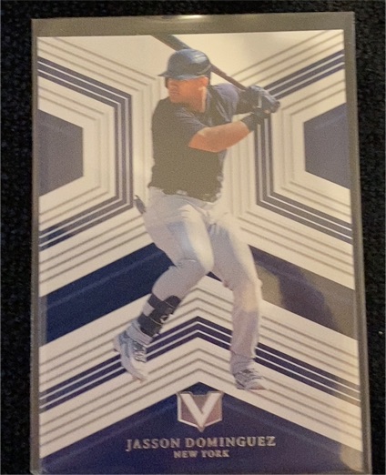 2023 Panini Chronicles #1 Jasson Dominguez Vertex — front