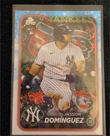 2024 Topps Holiday #H75 Jasson Dominguez — front