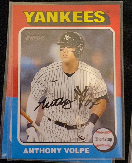 2024 Topps Heritage #282 Anthony Volpe — front