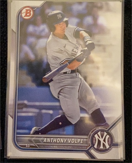 2022 Bowman Draft #BD-68 Anthony Volpe — front