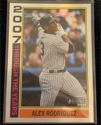 2025 Topps Heritage Through The Years #TTY-18 Alex Rodriguez — front
