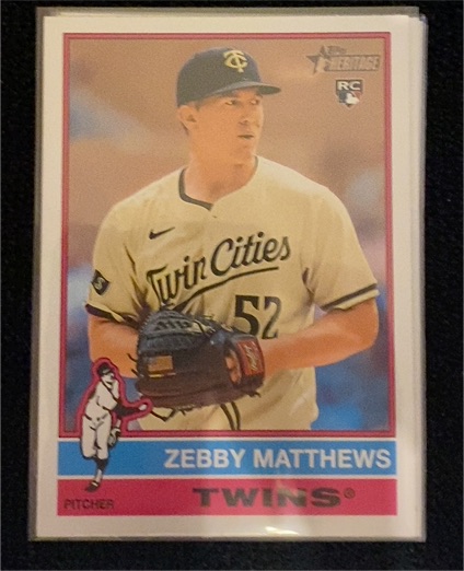 2025 Topps Heritage #309 Zebby Matthews — front