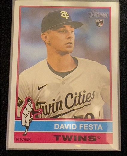 2025 Topps Heritage #249 David Festa — front