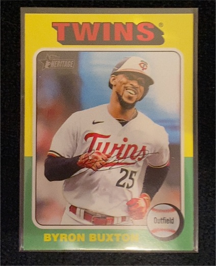 2024 Topps Heritage #126 Byron Buxton — front