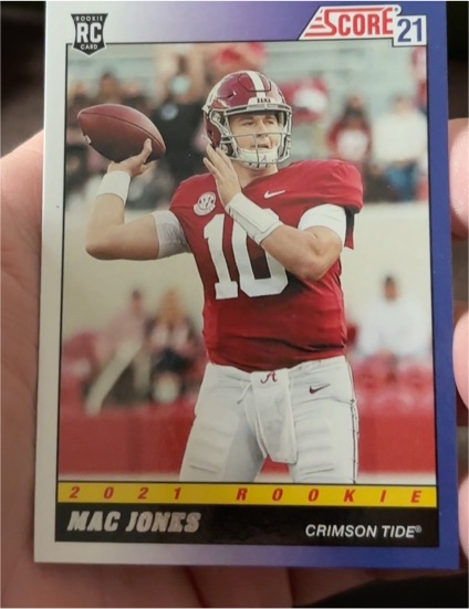 2021 Panini Score #TB9 Mac Jones — front