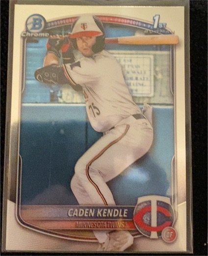 2025 Bowman Chrome #BCP-113 Caden Kendle — front