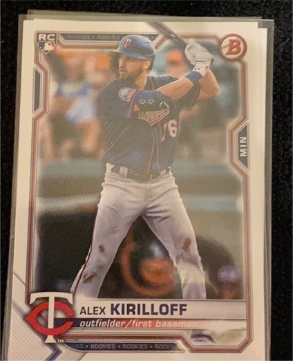 2021 Bowman #75 Alex Kirilloff — front