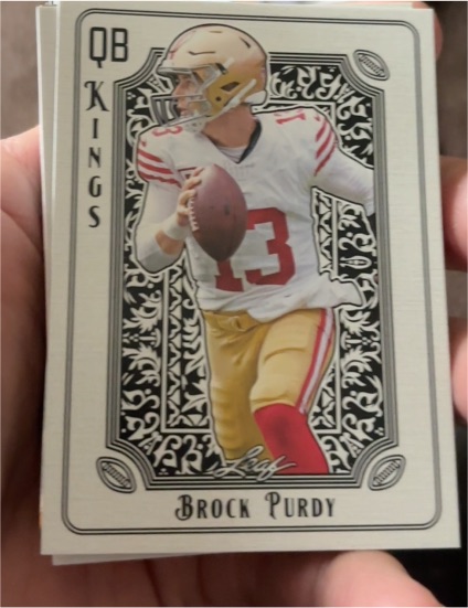 2024 Leaf Football QB Kings #QBK-3 Brock Purdy — front