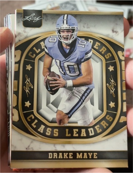 2024 Leaf #CL-4 Drake Maye Class Leaders — front