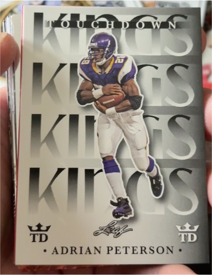 2024 Leaf #TDK-1 Adrian Peterson TD Kings Minnesota Vikings — front