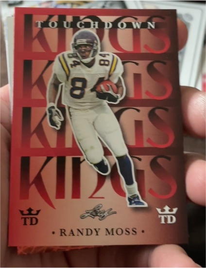 2024 Leaf Football #TDK-9 Randy Moss Touchdown Kings — front