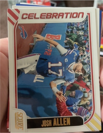 2023 Score #16 Josh Allen Celebration — front