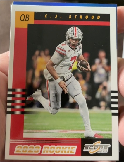 2023 Panini Score 2003 Throwback Rookie #2 C.J. Stroud — front